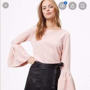 LOOKING FOR: LOFT Pink Bell Sleeve Top